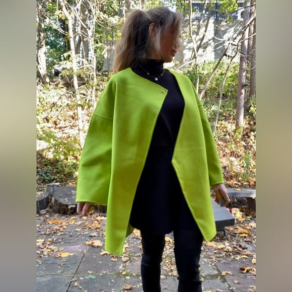 Blue Sky Factory Mongolian wool coat Sz S/M Brand New - Picture 7 of 16